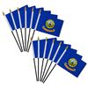 Idaho 4x6in Stick Flag - 1 dozen pack