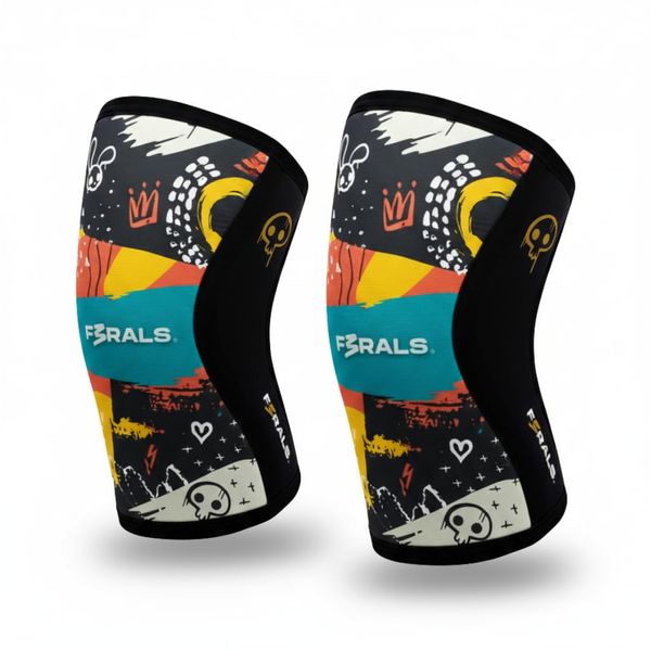 F3RALS ® Knee Sleeves Weight Lifting | 7mm Neoprene Compression Support - Cross Training Powerlifting Squats