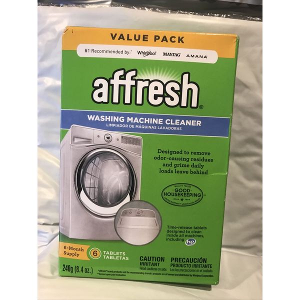 Affresh W10501250 Washing Machine Cleaner, 6 Tablets: Cleans Front Load and Top