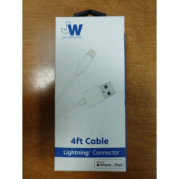 Just Wireless 4 Ft Cable Iphone Charger Connector for iPhone NEW -  E13B