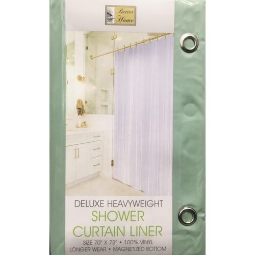 Better Home Deluxe Heavy Weight Shower Curtain Liner Bright Color (Sage)