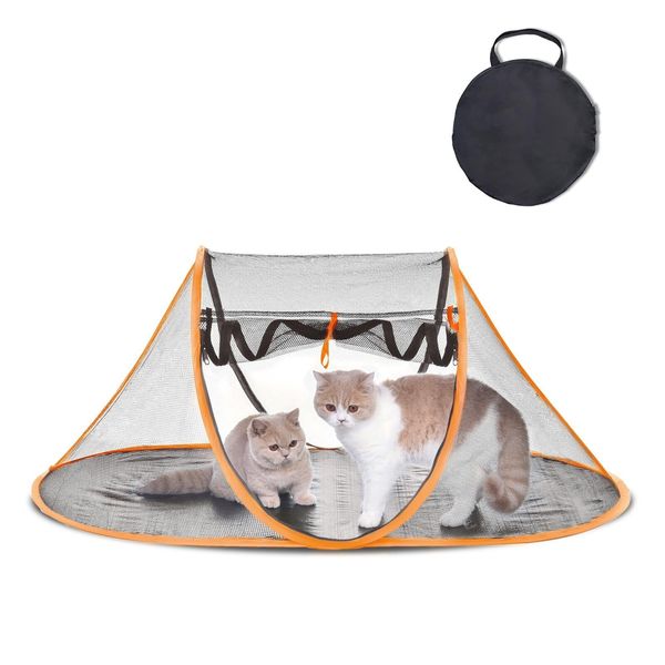 Pop-up Cat Tent Portable Pet Playpen for Outdoor&IndoorOutdoor Cat Enclosures...