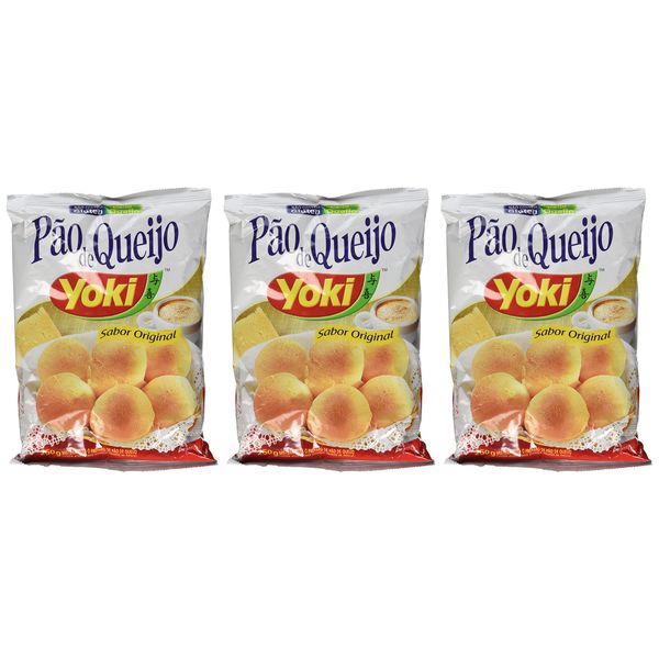 Cheese Bread Mix - Mistura para Pão de Queijo - Yoki - (250g) - GLUTEN-FREE, 8.8 Ounce (Pack of 3)