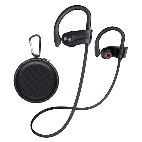 JOYWISE Bluetooth Headphones, Wireless Earbuds Bluetooth 5.3 Headphones with 16Hrs Playtime Stereo Bass Headsets, IPX7 Waterproof Running Earphones for Sports, Black