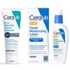 BUNDLE! (2) CeraVe 4% Acne Cleanser & AM Facial Moisturizing Lotion