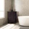 Teamson Home Glancy Freestanding Corner Floor Cabinet
