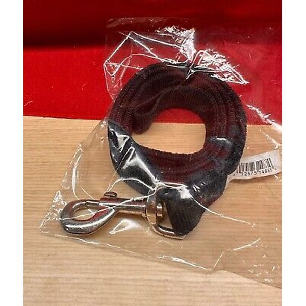 NEW BLACK 47" Dog Leash Small & Medium-sized Pet Strap Heavy-Duty Fabric ~1" wid