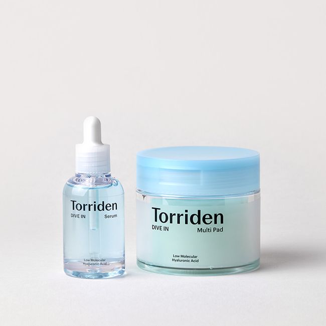 [2-piece set] Toriden Dive-in low molecular weight hyaluronic acid serum 50ml + 80 multi-pads