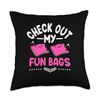 Check Out My Fun Bags Cornhole Corn Toss Bean Bag Throw Pillow