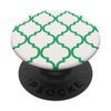 Arabesque Pattern Bright Green & Cream AEW295 PopSockets PopGrip: Swappable Grip for Phones & Tablets