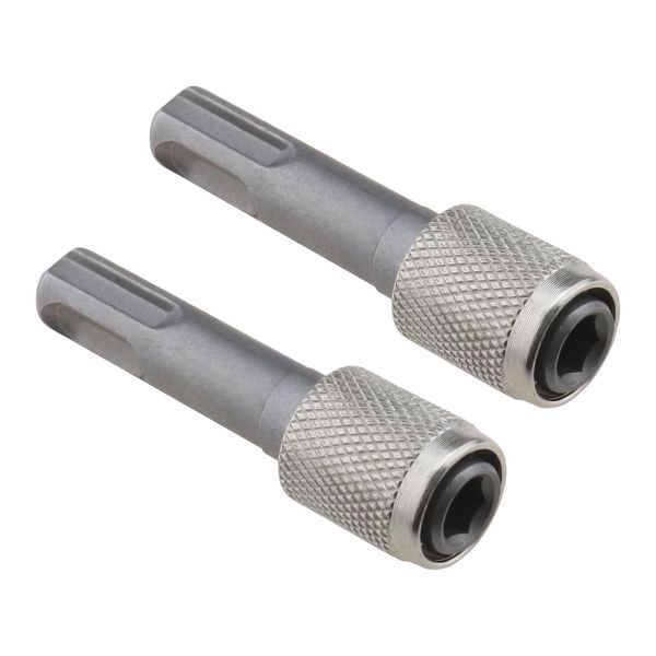 SG Store 2PCS SDS-Plus Drill Chuck Adapter 6.35mm 1/4 Inch Hex Socket Drill Holder Converter SDS Bit Adapter for Hammer Drills Light Picks