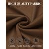 Coofandy Mens Casual Basic Thermal Turtleneck Slim Fit Pullover Thermal Sweaters, Brown, X-Large