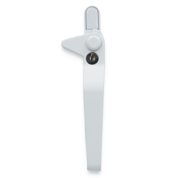 WMS uPVC Window Handle Cockspur Window Handle White Douable Glazed 17mm Backset Right Hand