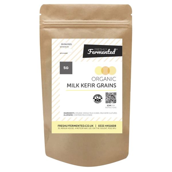 Freshly Fermented – Organic Certified Milk Kefir Grains Starter Culture