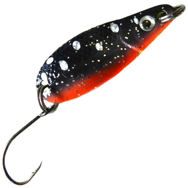 Paladin Trout Spoon Blinker 3.5 g – Trout Blinker, Colour: Black/Silver/Silver