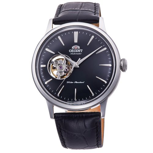 [オリエント]ORIENT Bambino バンビーノ 自動巻き腕時計 機械式 オートマティック 国内メーカー保証付 オープンハート RN-AG0007B メンズ ブラック