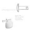 Tuscany Silver Men's Sterling Silver Square Cufflinks