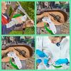 Outdoor Portable Knife Sharpener for Garden Tools & Kitchen Knives (White)