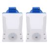 2Pcs Single-Phase Industrial Power Sockets 3-Pin Explosion-Proof Waterproof Socket Outlet 220-250V/16A