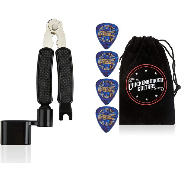 Chickenburger Guitars Guitar Multi Tool String Winder & Cutter in Gift Bag