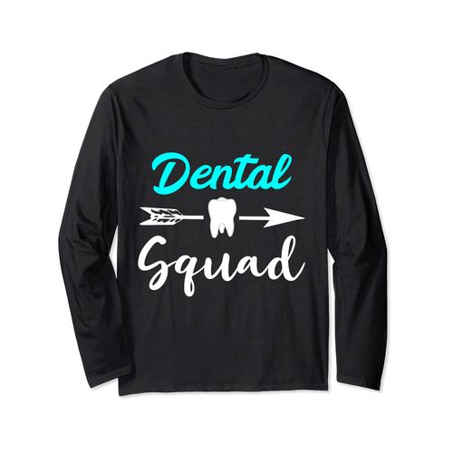 Dental Squad Dentist Team Dental Office Crew Tooth Group Long Sleeve T-Shirt