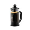 Ovente French Press 12 Ounce Coffee & Tea Maker  Borosilicate Glass Black FPT12B