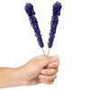 Purple Rock Candy Crystal Sticks - Grape Flavored - 36 Indiv. Wrapped