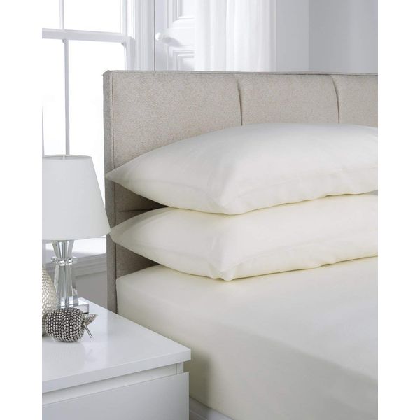 Textiles Direct Affinity Soft Touch Pillowcase Pair Cream