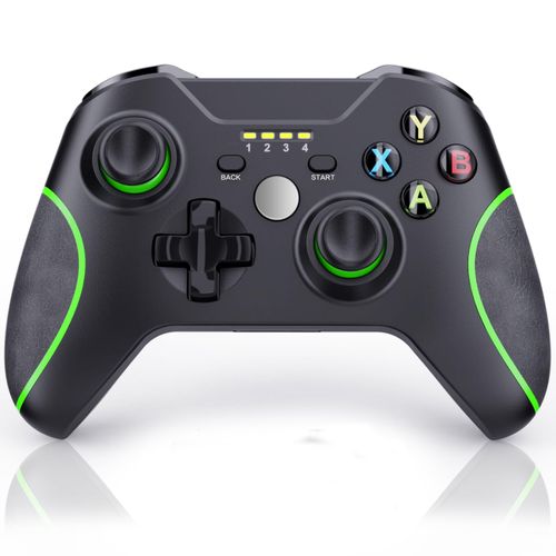 Xbox One Controller, 2.4GHz Wireless Xbox Controller with 3.5mm headphone Audio Jack, Xbox One Replacement Controller with Built-in 800mAh Battery for Xbox One X/S Xbox One Series X/S, Black