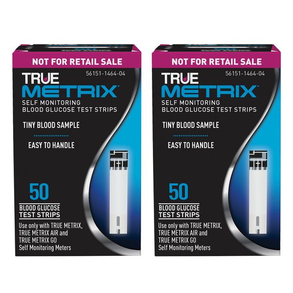 100 TRUE METRIX Glucose Test strips (2 X 50ct) Exp 05/24 + Freaky Fast Shipping