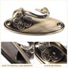 NUOLUX 2psc Swan Style Curtain Tieback Hooks - Bronze