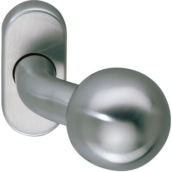 Marchesi Stainless Steel Door Knob on Oval Rosette | Rotary Knob | Pack of 1 | NIRO | Stainless Steel