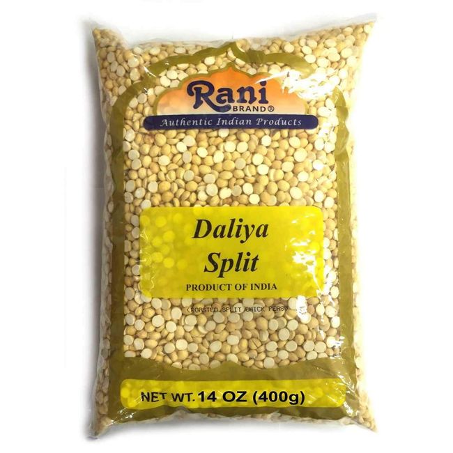 Rani Daliya Split (Roasted Split Chickpeas Dalia) 400g (14oz) ~ All Natural | Vegan | Indian Origin