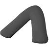 Comfy Nights Plain Dyed Polycotton V-Shaped Pillow Cases/Covers (Charcoal)