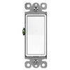 50PK Grounding Paddle Rocker Switch Single Pole In-Wall ON/OFF Switch White