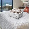 Arpan Personalised Text White Wicker Gift Hamper Storage Basket with White Cloth Lining