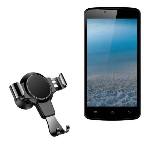 BoxWave Car Mount Compatible with Doogee Mint DG330 - X-Switch Car Mount, Air Vent Mounted Holder Simple Minimal - Jet Black