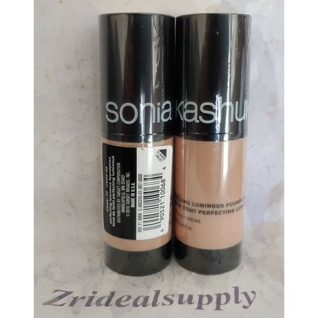 Sonia Kashuk Perfecting Luminous Foundation Cream 03 SEALED PACK OF 2