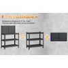 Garage Workbench Tool Storage Shelves w/Pegboard Metal Work Bench With 4 Wheels