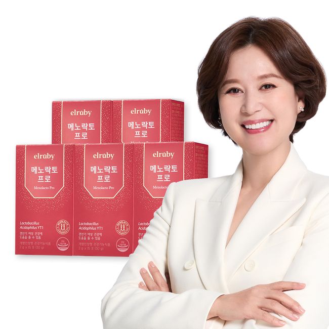 Huons Menopausal Lactobacillus YT1 Elubi Menolacto Pro Powder 75 days supply, 5 boxes of 15 packets