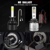 H1 LED Headlight Bulbs Replacement Kit High Low Beam Super Bright 6500K White