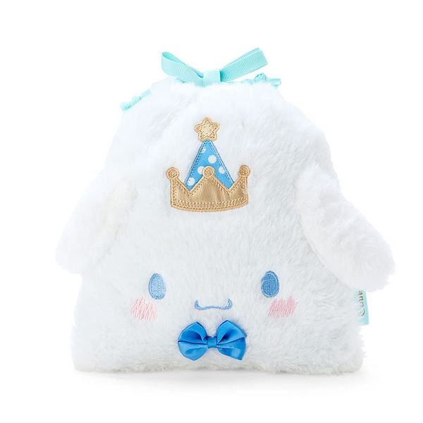 Sanrio 964158 Cinnamoroll Plush Drawstring Bag (After Party)