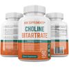 Choline Bitartrate 900mg per serving 90 capsules KRK SUPPLEMENTS