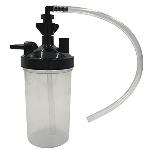 New Black Lid Bottle with 10 Inches Connector Adapter Tubing