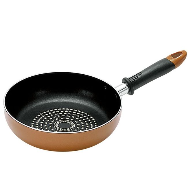 Yokoyama KKCH-250S Frying Pan, 7.9 inches (20 cm), Kei Kurusu, Induction Compatible, Brown