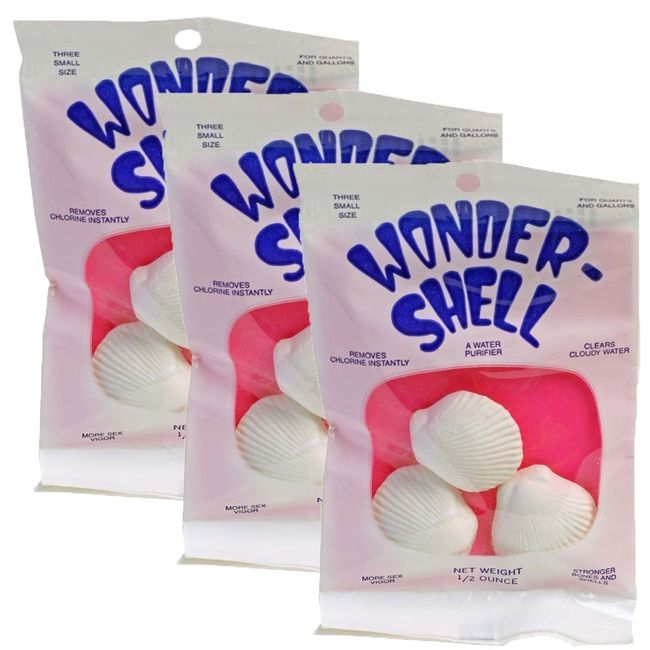 (3 Packages) Weco Wonder Shell Natural Minerals (3 Pack), Small - Total of 9 Shells