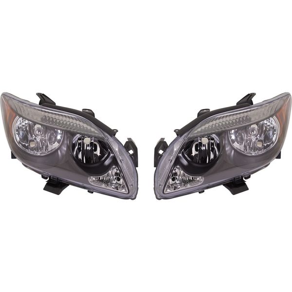 Headlight Assembly Set For 2005-2007 Scion tC Composite Driver and Passenger