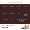 AK Acrylics 3Gen Figure AK11406 Reddish Black (17ml)