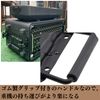 Quikaboo 2pcs Spring Recessed Trunk Rubber Grip Handle Cabinet Spring Loaded Handle Black