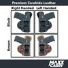 Maxx Carry Inside The Waistband Leather Holster Fits SIG P365. IWB Holster, Brown, Right Hand Draw.
